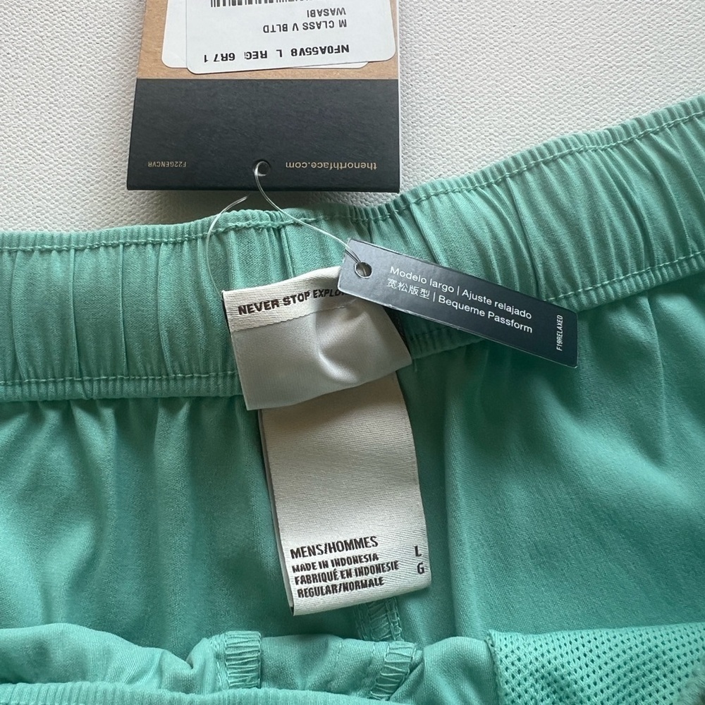 NWT THE NORTH FACE Wasabi Green Exploration  Shorts Mens Large MSRP $65 (G3) - Picture 5 of 5
